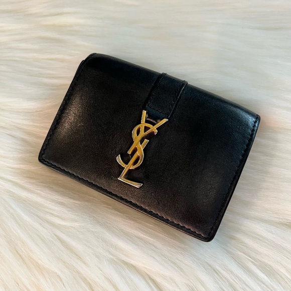 Authentic YSL Tri-fold Wallet - Picture 1 of 9